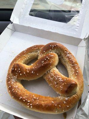 Fresh pretzel