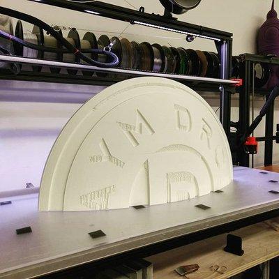 3D Printed Shield on a 42" Wide Custom gMax Printer.