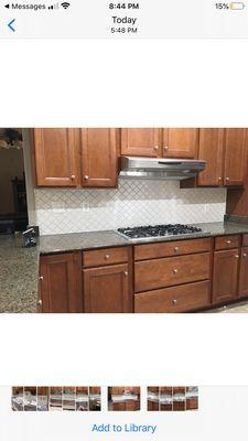 Kitchen backsplash