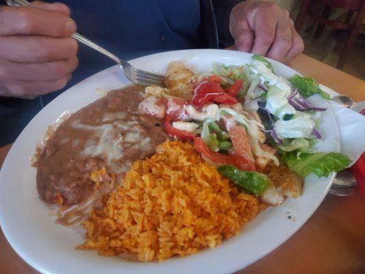 Pescado al mojo de ajo