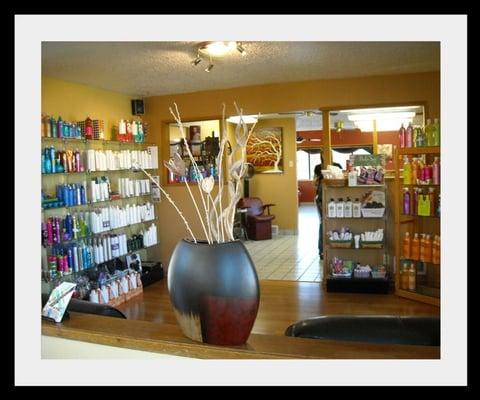 We offer a full line of retail products, including Bed Head, TIGI, and Paul Mitchell.