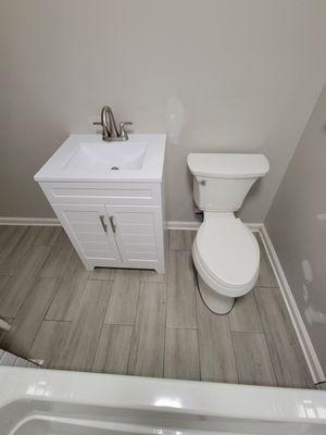 Newly remodeled bathroom