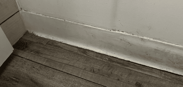 Dirty baseboards