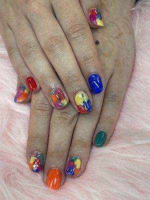 Hybrid Gel -- Summer nails