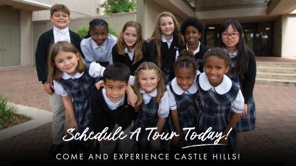 Schedule a tour of our campus!
 https://castlehills.school/tour/