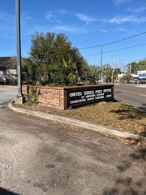 The sign by the road