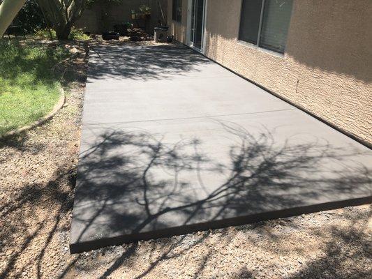 concrete patio