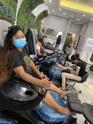 Spa pedicure area