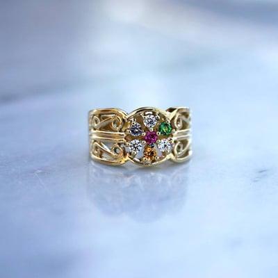 Dunham Jewelry MFG Mother's Rings