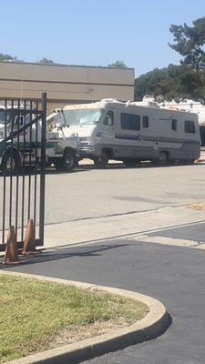 The illegally dumped RV