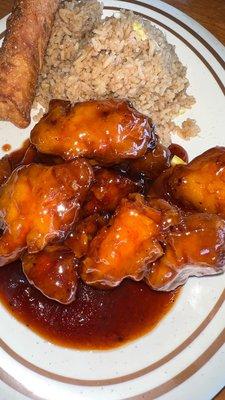 D12. Orange Chicken Lunch Special