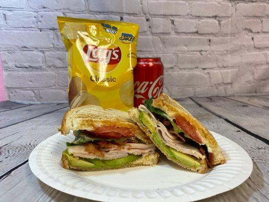 Turkey BLAT sandwich