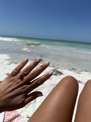 Great manicure after getting gel taken off