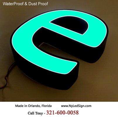 Front lit Led channel letter sign -for Business or Office - Custom made - Low price - 24'' For $ 120 , visit our web.  www.NyLedSign.com