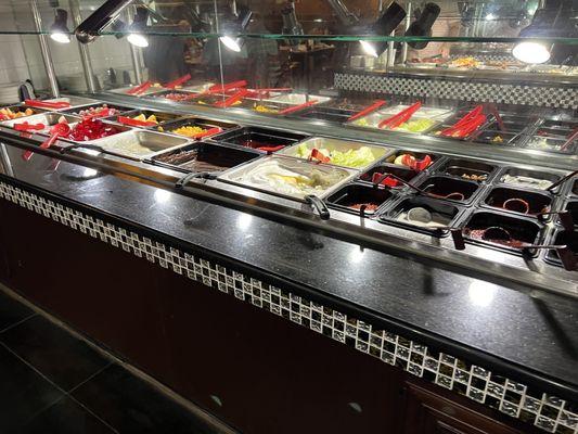 Weekend Dinner Buffet - Fruits & Deserts section