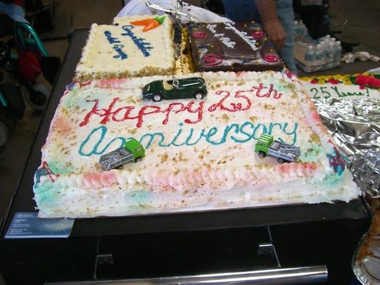 25th Anniversary Party Cake