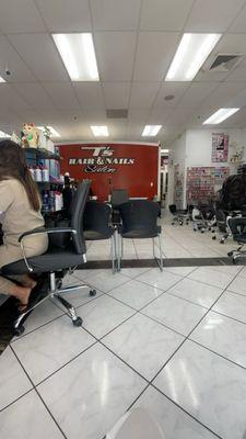 inside of the salon: