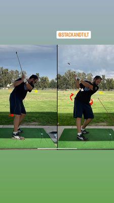 Internal versus external rotation along with the knees changing flex, hips tilting turning and extending