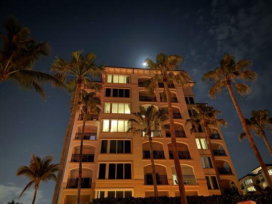 View from the Cobia hot tub