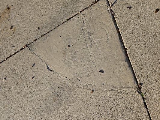 Damaged this corner of slab when pouring concrete next to this slab. That was the fix.