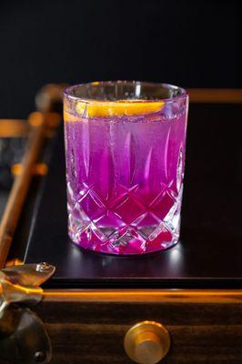 The Lavender Bee's Knees Cocktail at Indulge Wine Bar