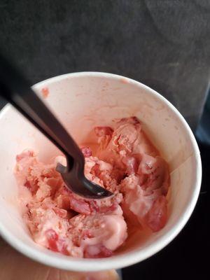 Strawberry Rollo ice cream