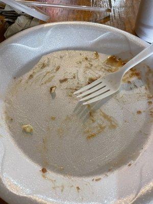 It was a chopped bbq sandwich. I devoured it before I remembered to take a picture