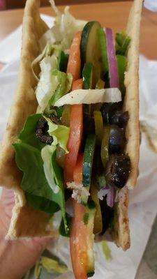 Veggie flat bread