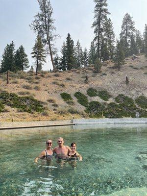 2 beautiful ladies and their beautiful pool!!!