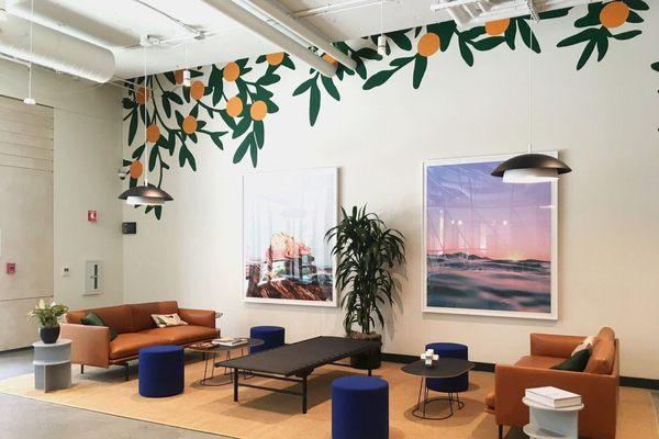 Reception Mural x Wework