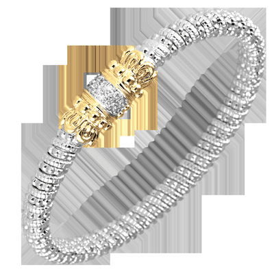 vahan sterling and 14k bracelet