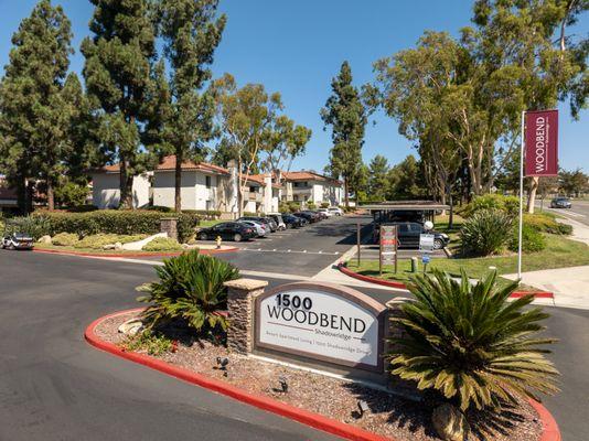 Entrance at Shadowridge Woodbend Apartments