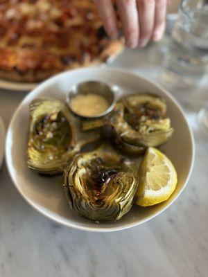 Roasted artichoke