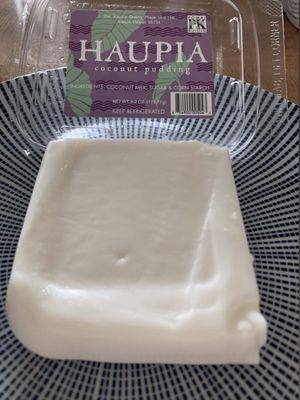 Plain haupia (Hawaiian coconut pudding)