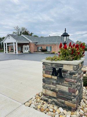 The front of their funeral home in Steubenville, OH