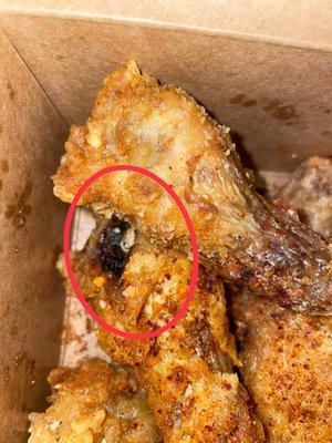 hair in my chicken