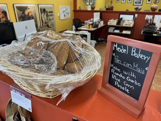 Bread by Model Bakery using Rancho Gordo products on October 7, 2023.