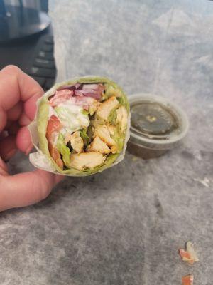 Chicken Taziki wrap