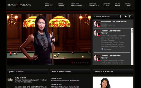 Black Widow Billiards | The Official Site of Jeanette Lee