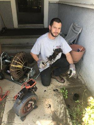 Just cleared these roots out of a main drain for the house. Drains are flowing smooth now!