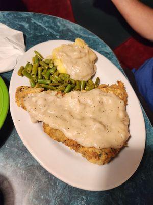 Chicken fried steak dinner