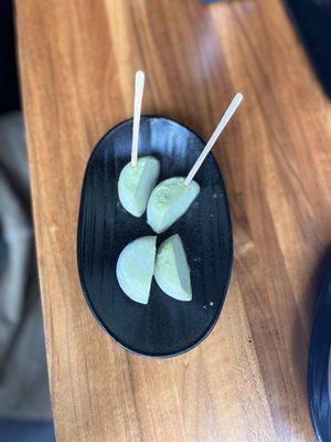 Green tea mochi