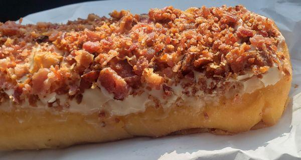 Bacon topped Maple Bar