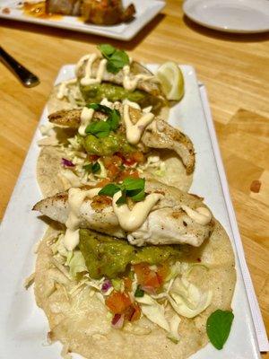 Fish tacos (no queso fresco)