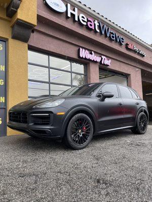 Cayenne GTS Xpel Stealth full car!
 Paint Protection Hermosa Beach
 Window Tint Hermosa beach
 Ceramic Coating Hermosa Beach