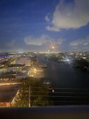 Night time view- bayside