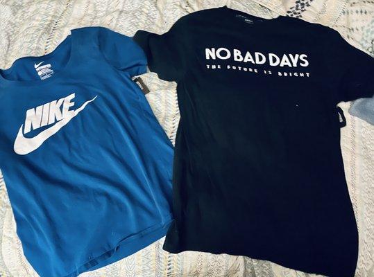 Nike tee $2 No Bad Days tee $2