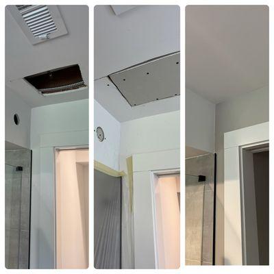 Repair ceiling and wall