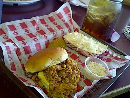 Pulled Chicken Sandwich, as recommended by the waitress