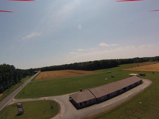 Bay Motel from a drone